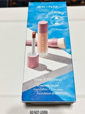 SKINN Firm + Flawless Foundation & Concealer Set with Foundation Brush